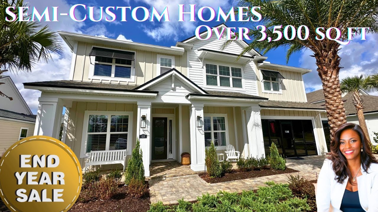 St Johns County FL | 3500 sq ft NEW Construction Homes St Johns County Florida | Model Home Tour