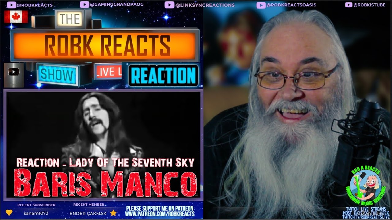 Barış Manço Reaction - Lady Of The Seventh Sky - Requested