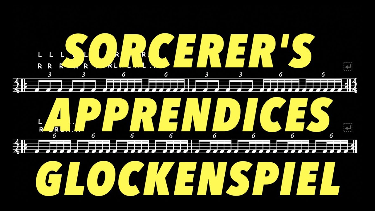 The Sorcerer's Apprentice Glockenspiel Excerpt PlayAlong (Lvl. Rookie - Vet)