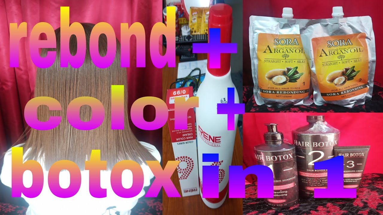 hair rebond + hair color + hair botox in 1 procedure pwede pala | hairvlog no. 10