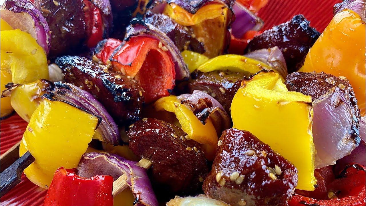 Steak Kebabs #plated #beefshishkebabs #steakkebabs