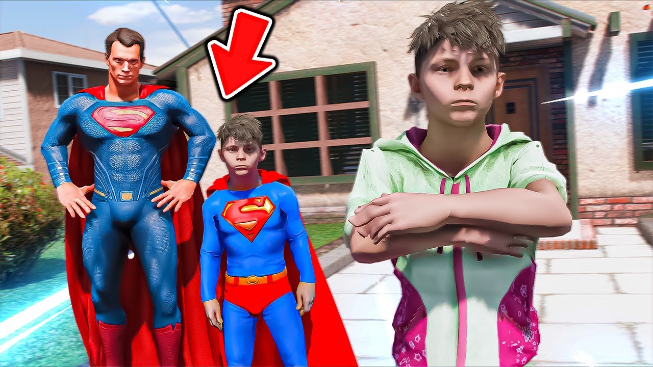 سوبرمان طلع ابوه بالتبني😱🔥!! | فلم قراند
