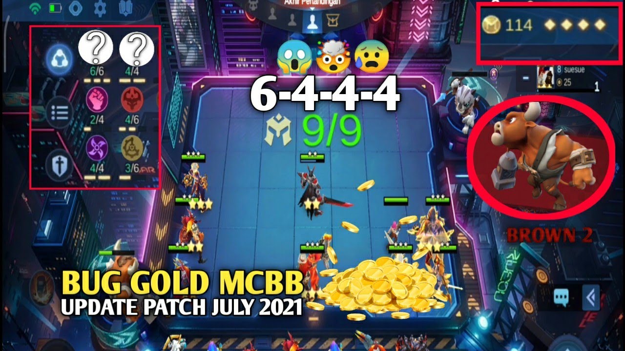 BUG GOLD MC UPDATE PATCH JULY 2021 - MAGIC CHESS BANG BANG