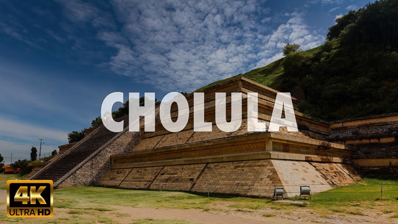 Exploring Cholula's Archaeological Zone - A Walk Through Enigmatic Pyramids in Puebla, Mexico in 4K