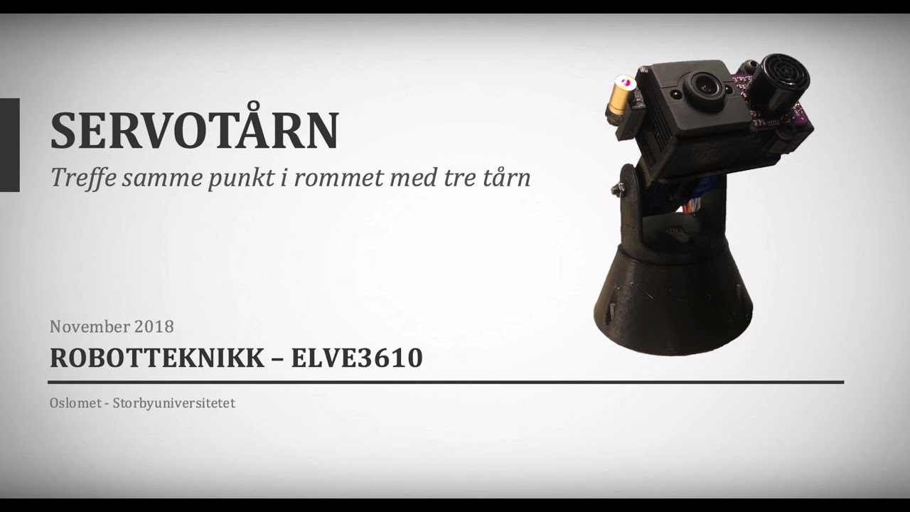 Prosjektvideo Robotikk - ELVE3610