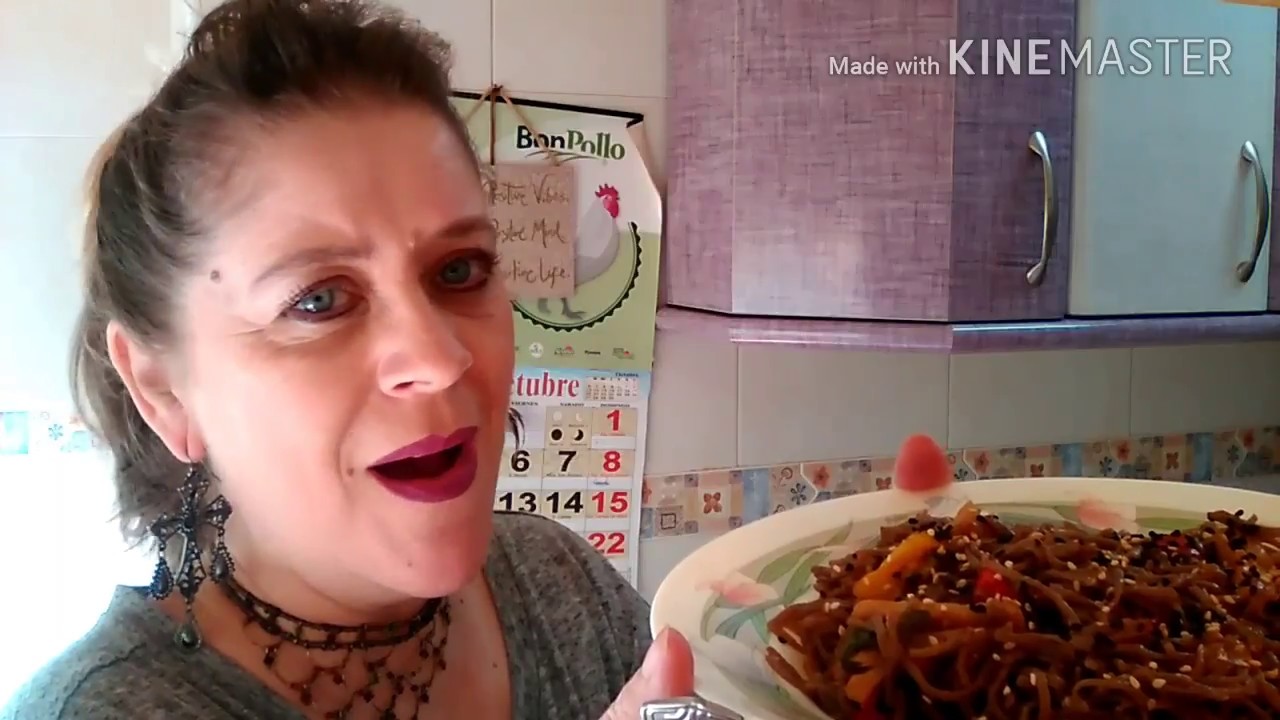 FIDEOS CHINOS CON SALSA TERIYAKY FACILÍSIMO