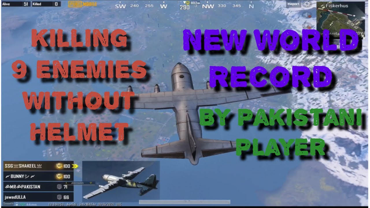 World record killing 9 enemies without helmet |pubg mobile ||raja ghulam mustafa