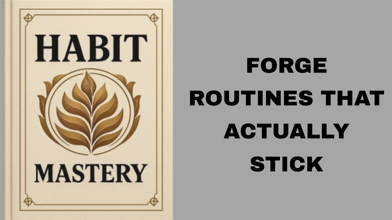 Habit Mastery: Forge Routines That Actually Stick.