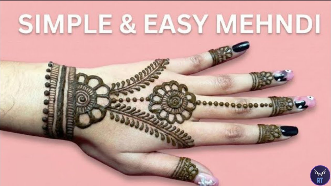 Simple and easy mehndi design/ RT CREATIVITY 