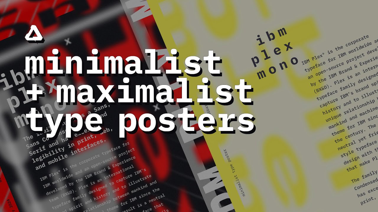 Design A Minimalist & Maximalist Type Poster With Me in Affinity Designer 2 | Speed Design