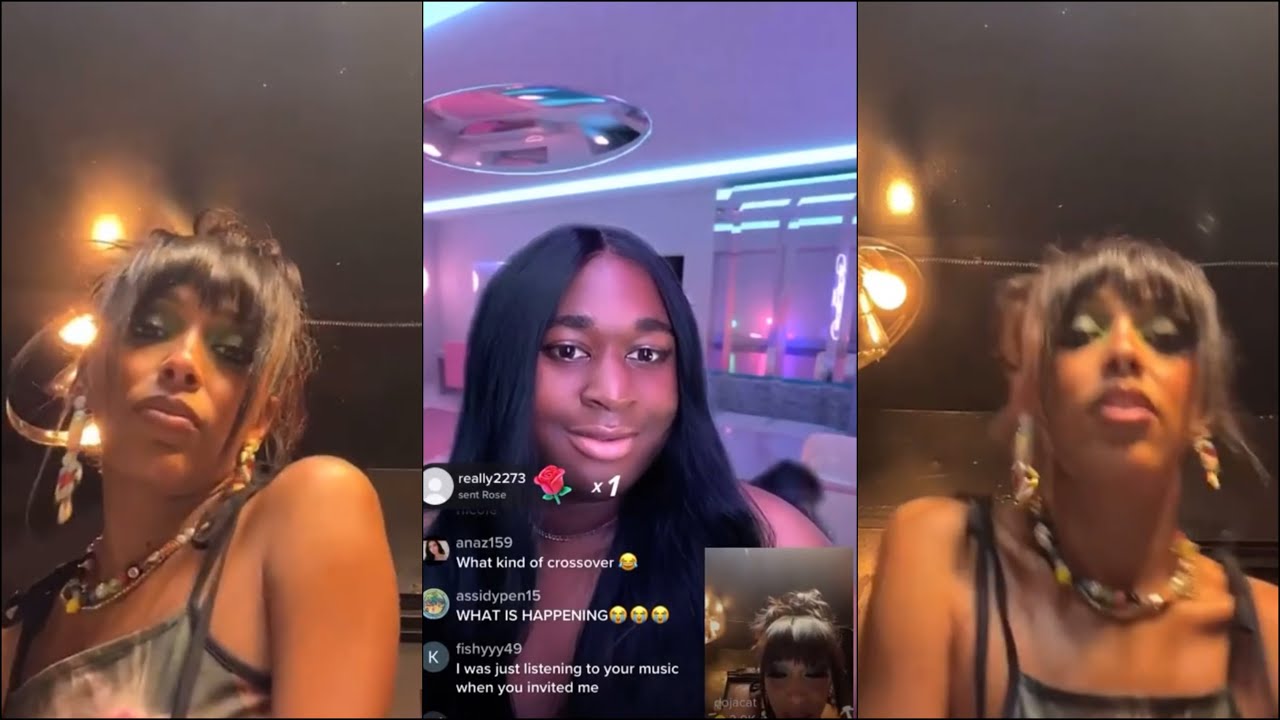 Доджа Кэт и Джорджия Пич — TikTok Live (9 мая 2022 г.)