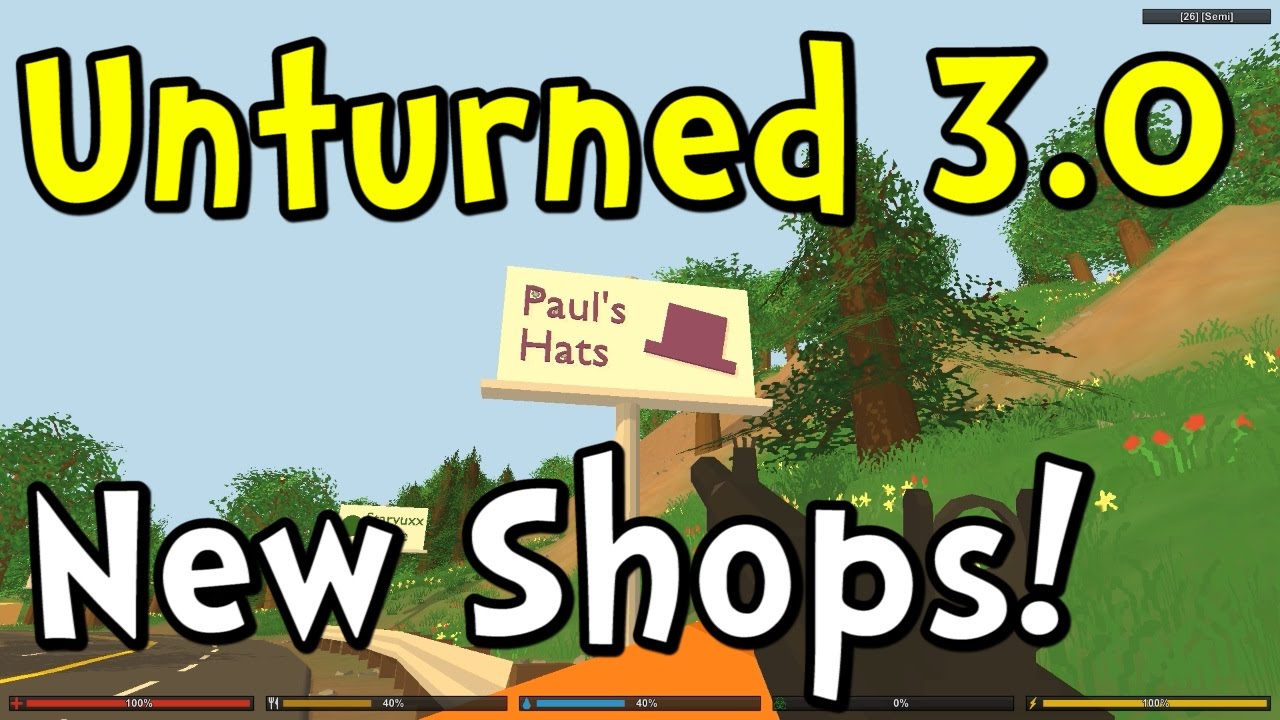 UNTURNED 3.0 Update - Gun Attachments and New Stores!