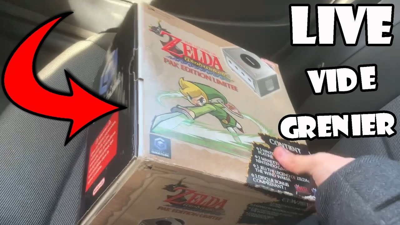 JAMAIS 2 SANS 3 PACK ZELDA GAMECUBE !!! LIVE VIDE GRENIER