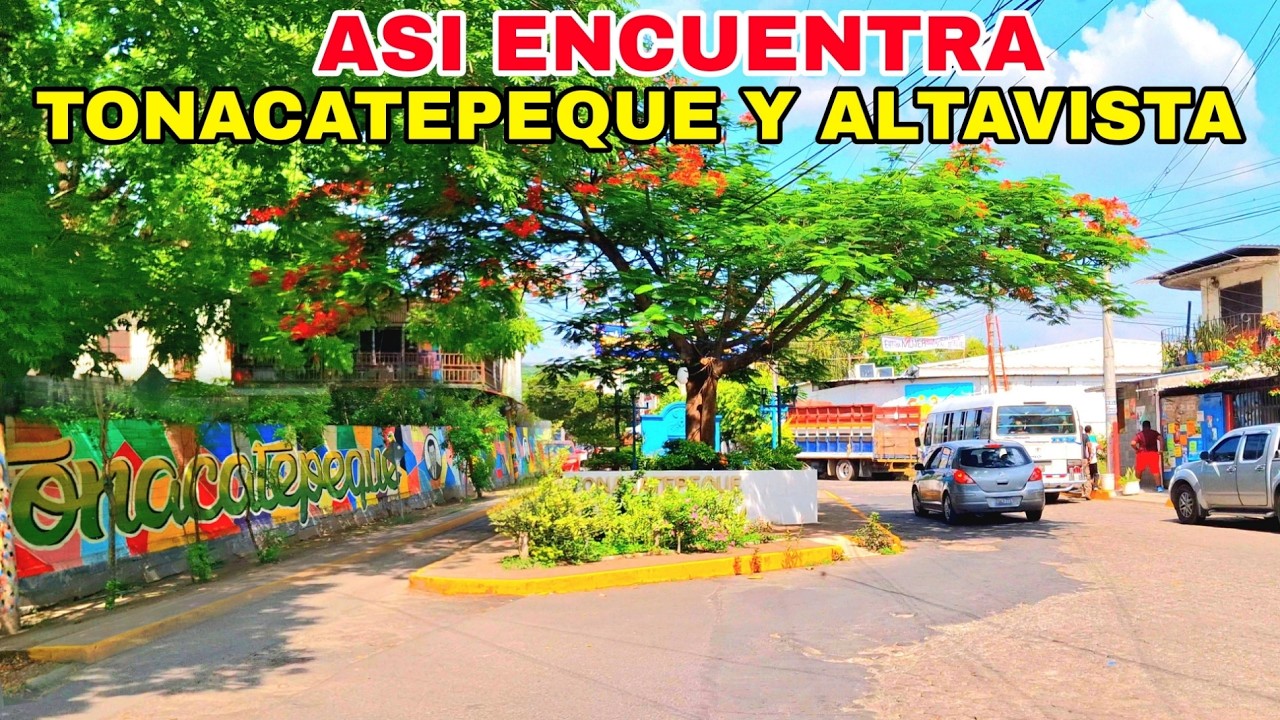 ASI SE ENCUENTRA TONACATEPEQUE Y RESIDENCIAL ALTAVISTA. 