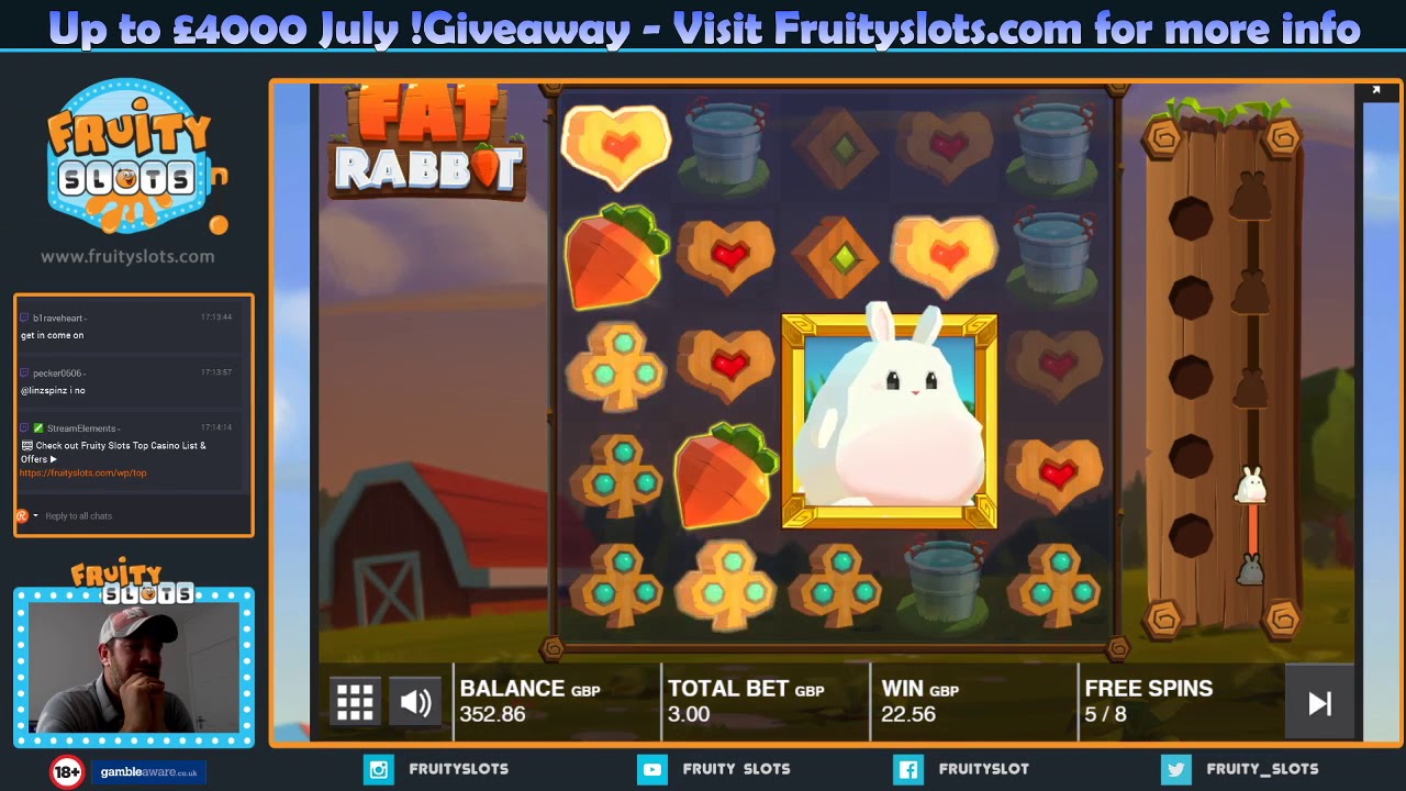 Fat Rabbit Big Bonus Win!!  Online Slots