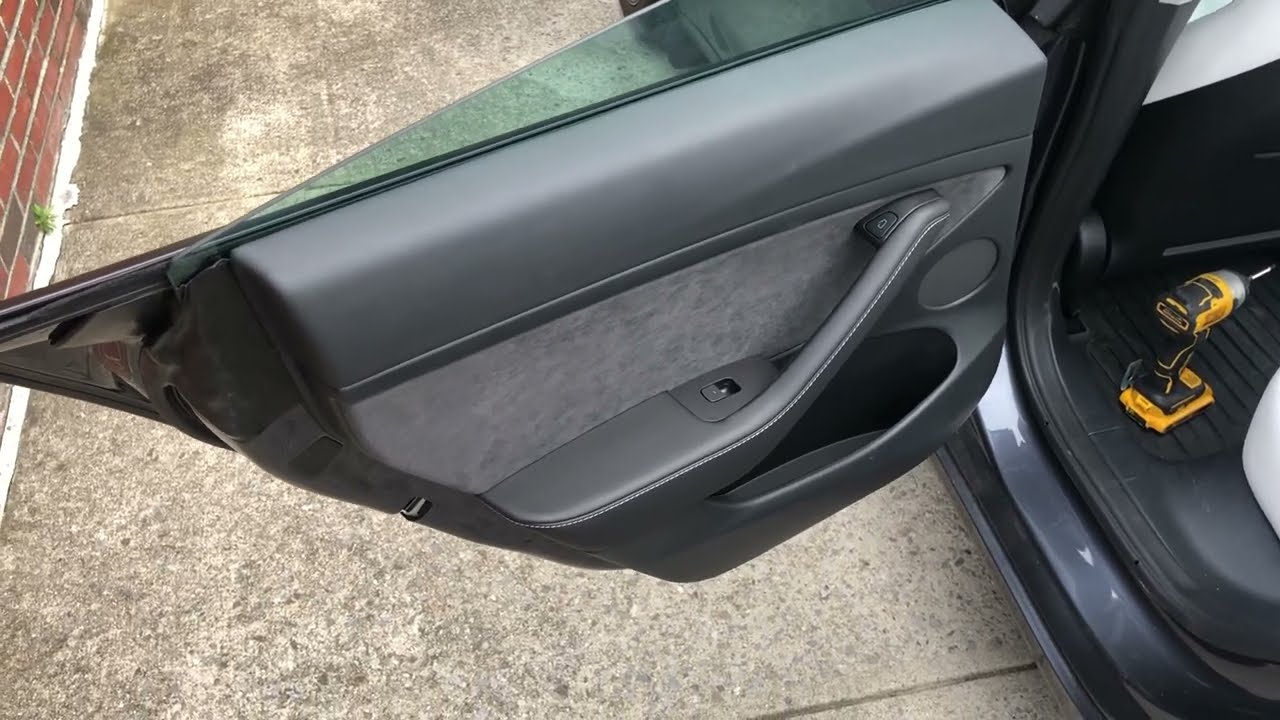 Tesla Model 3 rear door panel removal/reinstallation