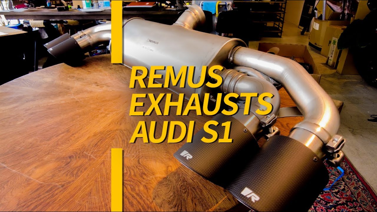 [REMUS EXHAUSTS AUDI S1]アウディS1にレムスのマフラーを装着しちゃおうと思いまして。まずは開封からですね。早く装着して聴き比べしてみたいですが、それって意外と大変なんですよね。