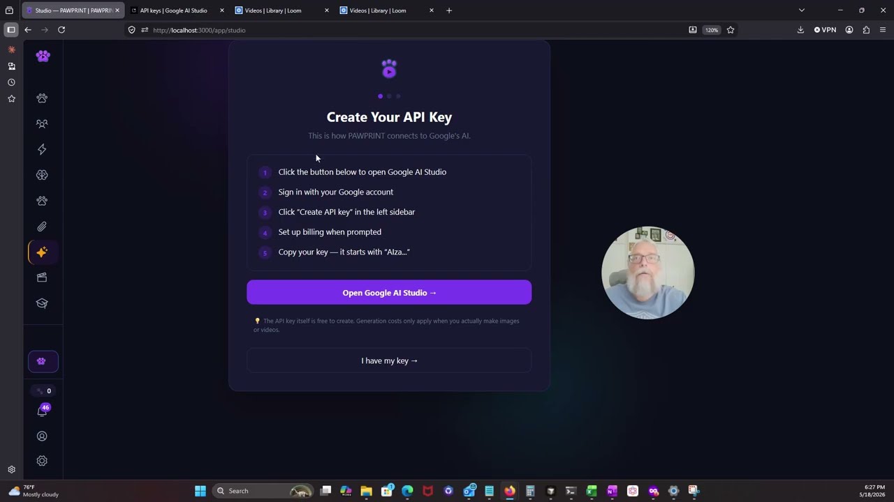 Paw Print - Set Up BYOK with PawPrint and Gemini AI Studio