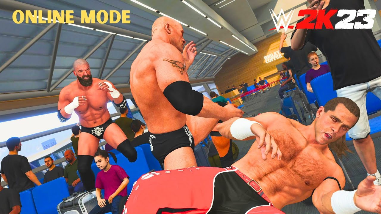 We Had A Match Inside Of An AIRPORT (WWE 2K23 Online)