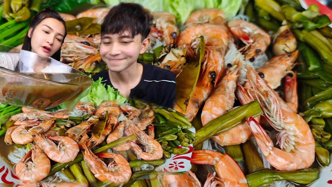 ข้าวปุ้นซาวน้ำปลาร้ากุ้งสุก |กินกับพลอย