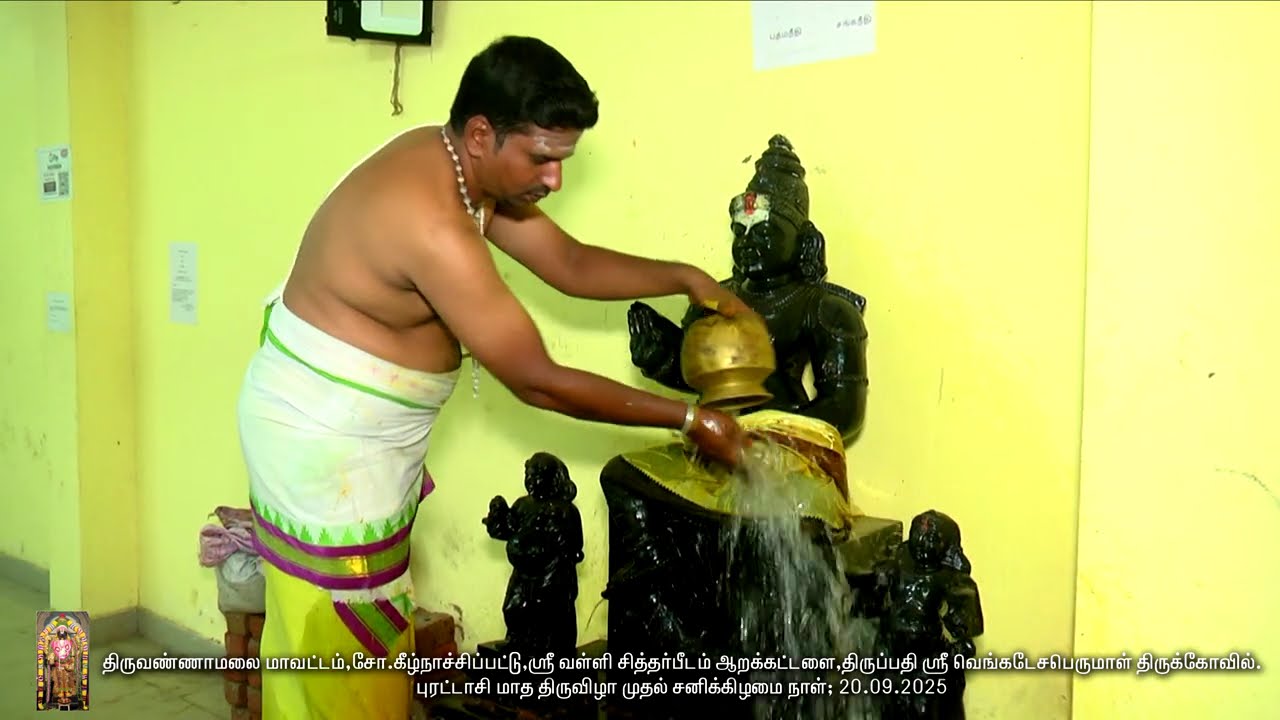 திருவண்ணாமலை ஸ்ரீ திருப்பதி வெங்கடேச பெருமாள் திருக்கோவில் புரட்டாசி மாத சனிக்கிழமை விசேஷ பூஜை