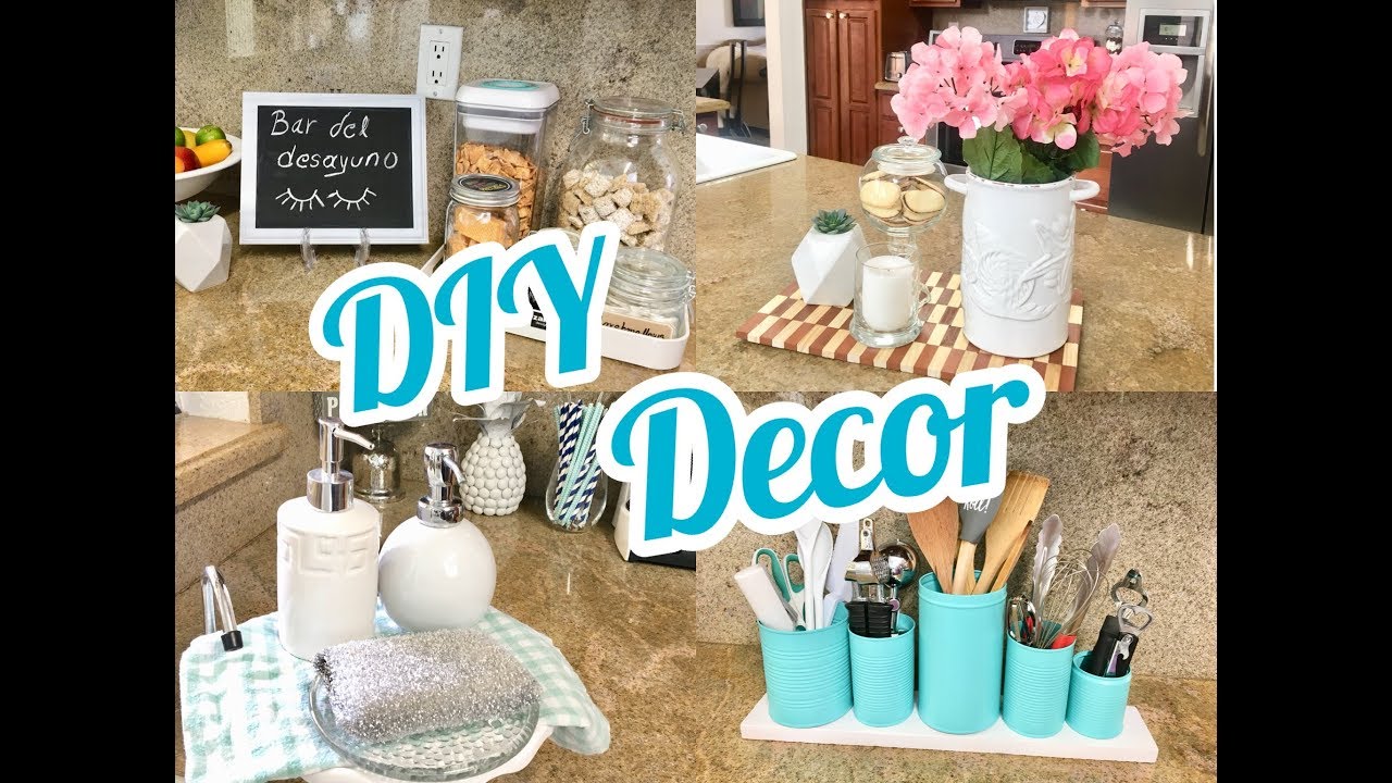 DECORACION DE COCINA BARATISIMO PARTE 2 || DIY  BANDEJA DE MADERA, ORGANIZADOR  Y ESTACIONES DE CAFE