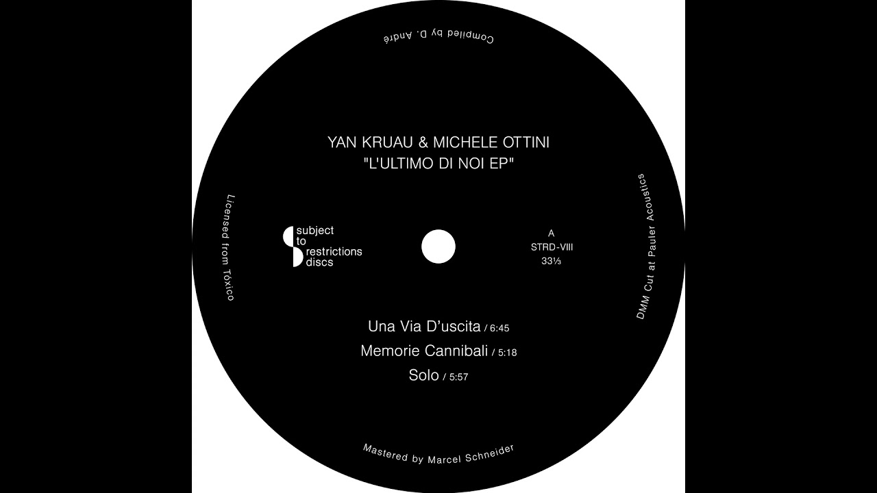 PREMIERE | Yan Kruau & Michele Ottini - Memorie Cannibali [Subject To Restrictions Discs] 2022