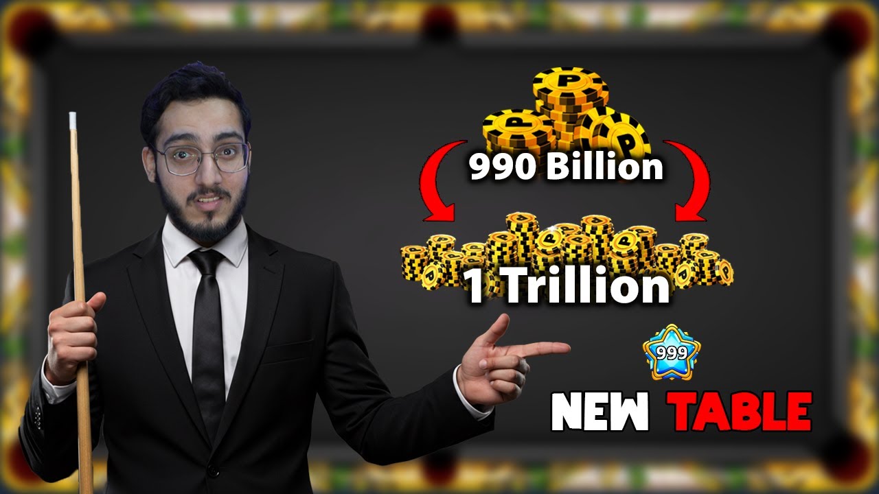 990 BILLION COINS ON 2 BILLION TABLE 8 BALL POOL 😱‼️