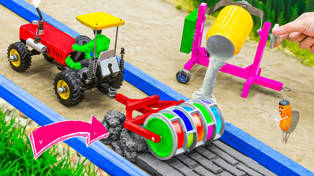 top most creative diy mini tractor for heavy trucks by Sun Farming | diy mini construction machine