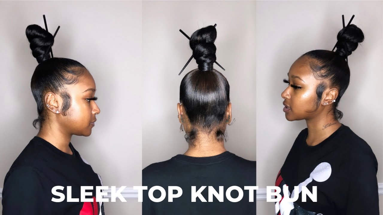 HOW TO: TOP KNOT BUN USING BRAIDING HAIR