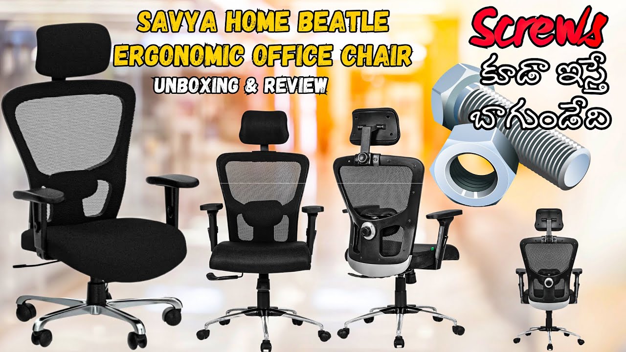The Ultimate Ergonomic Office Chair? SAVYA HOME Beatle High Back Review | VJVENKIVLOGS