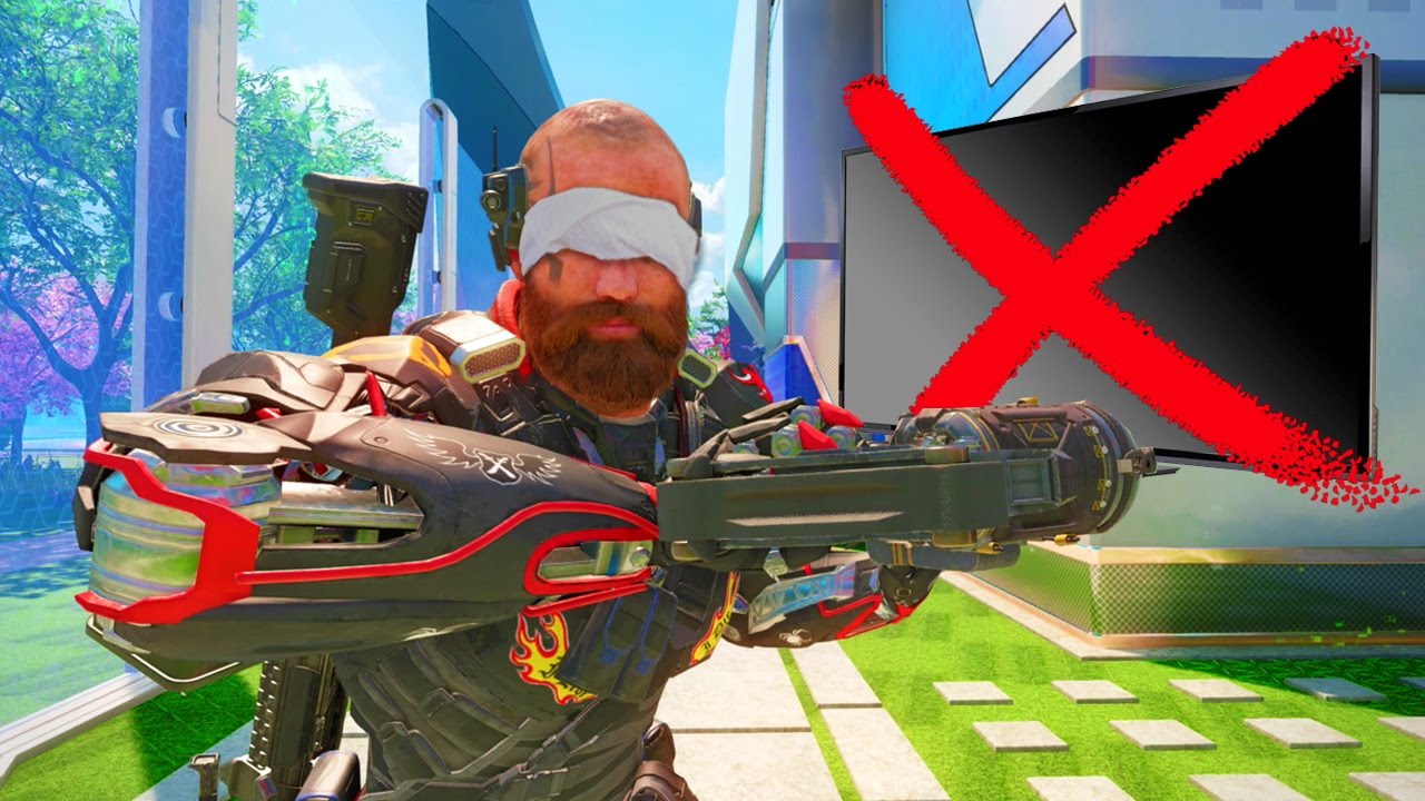 PLAYING BLACK OPS 3 WITH NO TV! (Funny Custom Game)