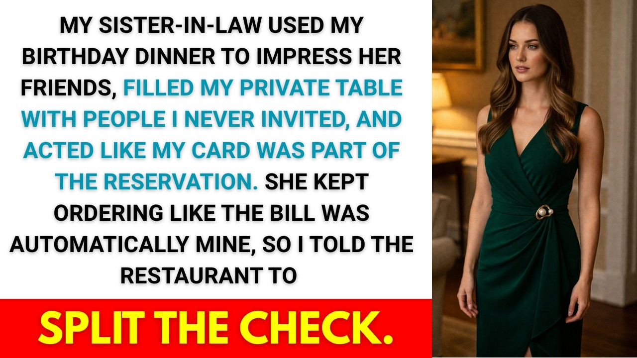 My Sister-In-Law Turned My Birthday Dinner Into Her Free Night Out. I Said Separate Checks