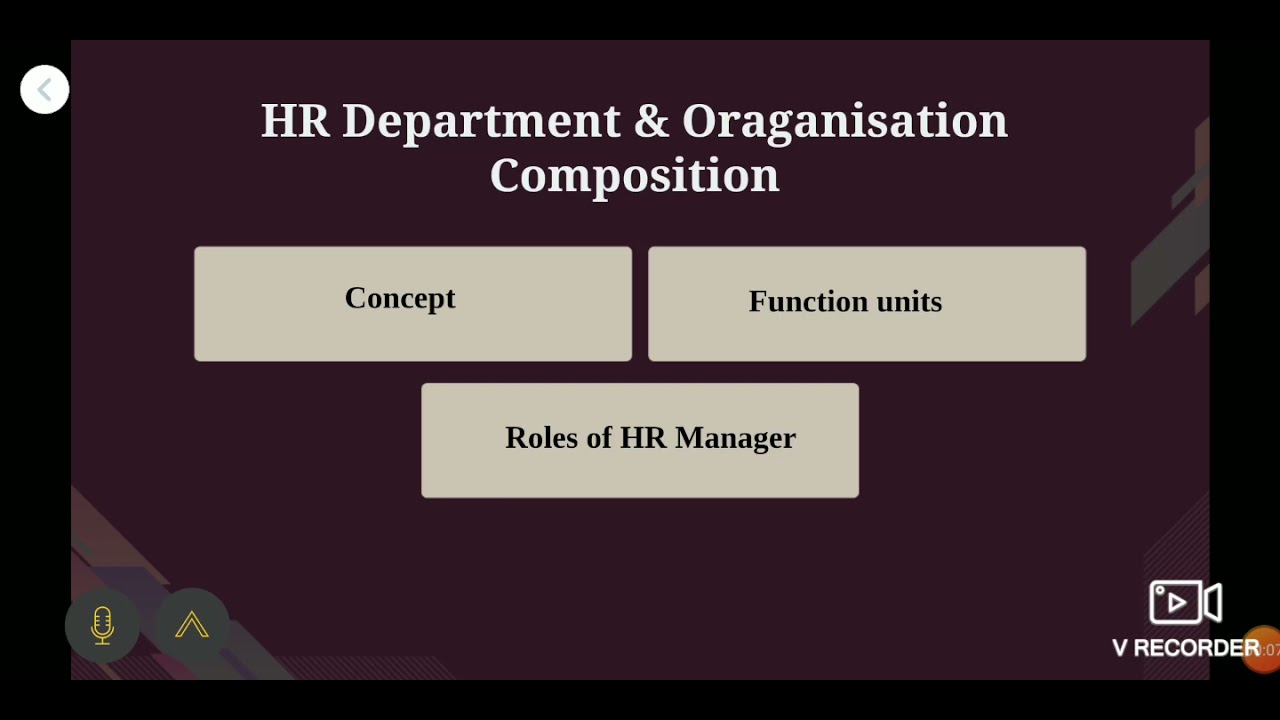 HR Departments, Functional Dept
