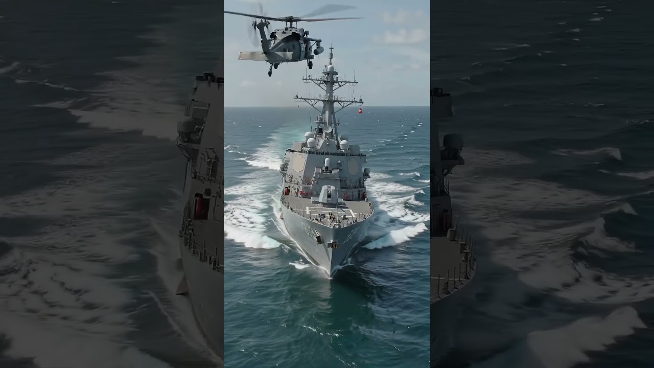 The Destroyer Turned Hard At 35 Knots And The Outside Rail Hit The Water