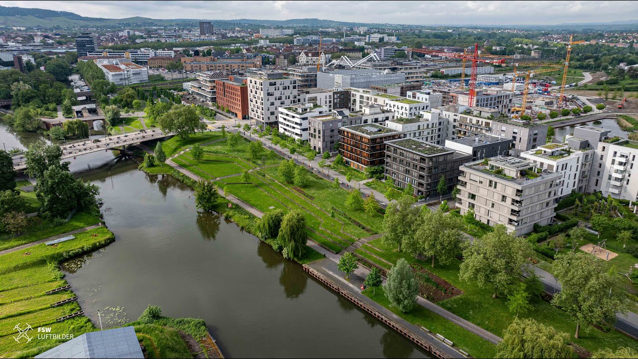 Heilbronn-Baugebiet Neckarbogen-Luftbilder-BuGa Gelände