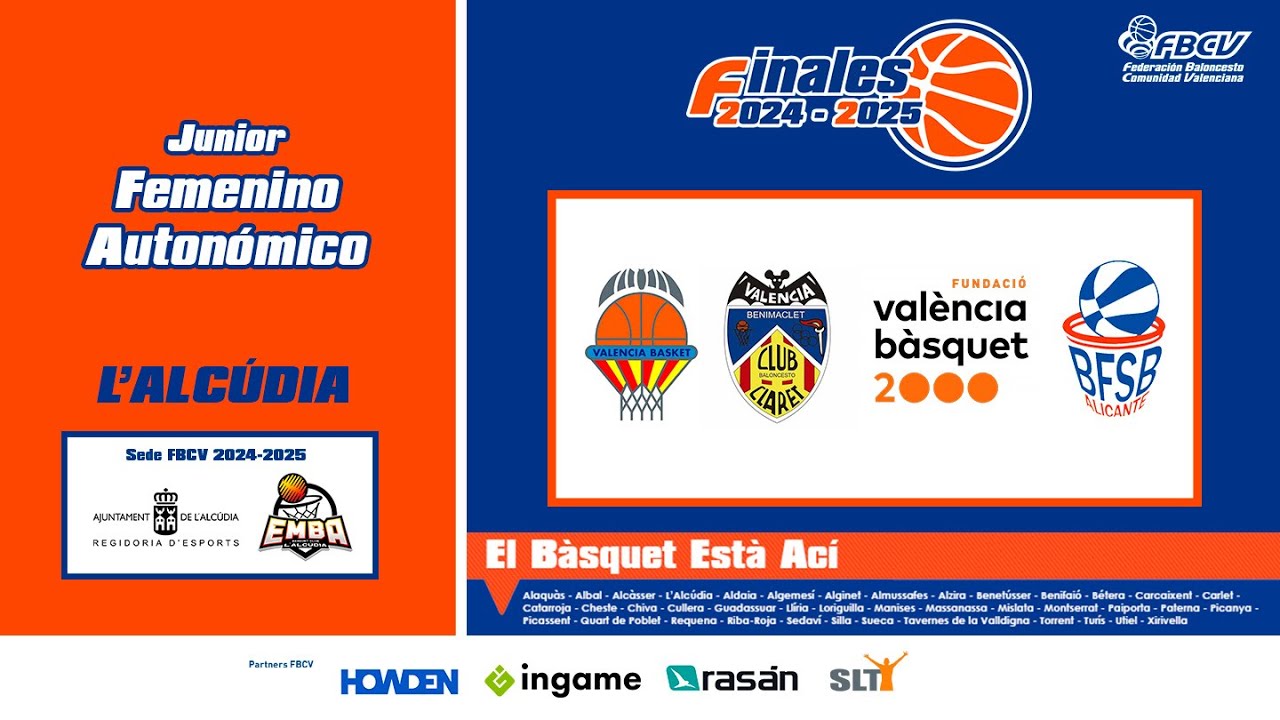 FINALES JUNIOR FEMENINO AUTONÓMICO Picken Claret - Valencia BA