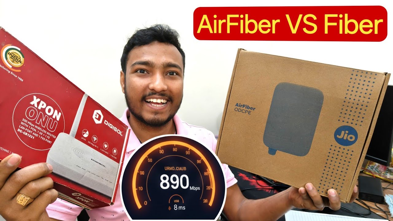AirFiber vs Fiber: Kaun sa lena chahiye? Speed Test aur Fayde dekh kar faisla karein! ⚡