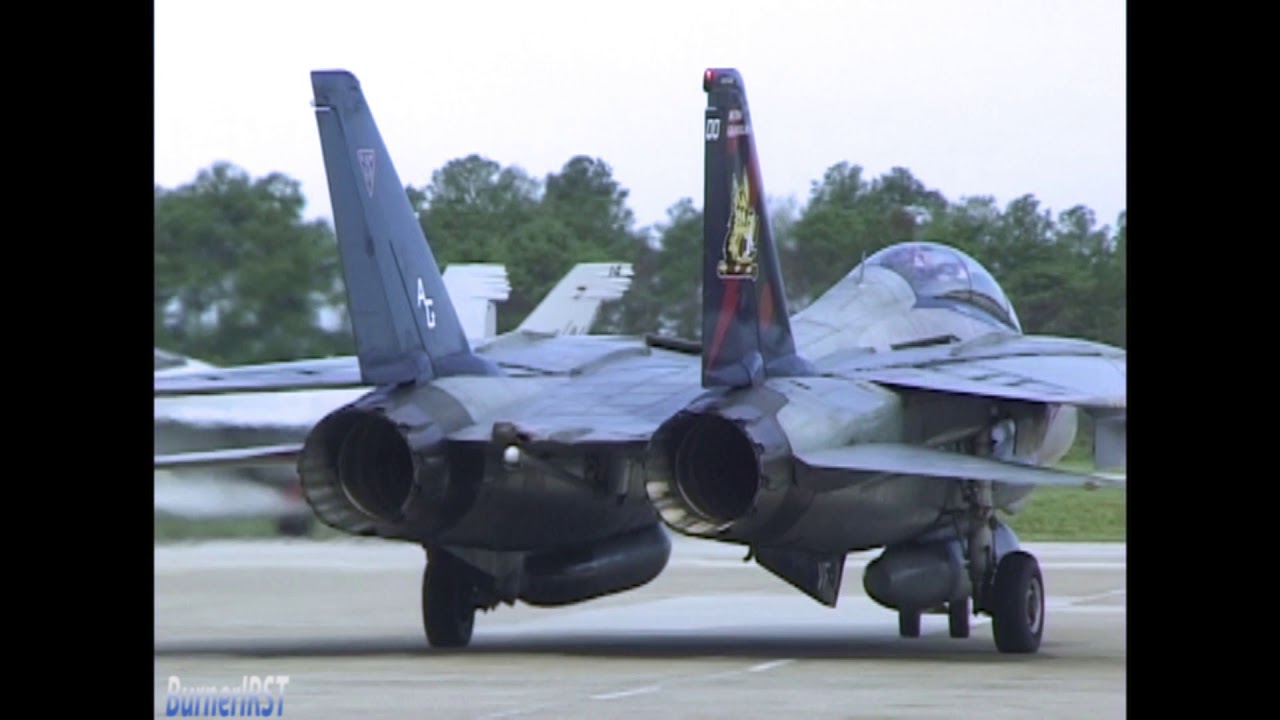 2002#10【F110-GE-400 Engines】Day2 F-14B Engine start Oceana Air show 2002