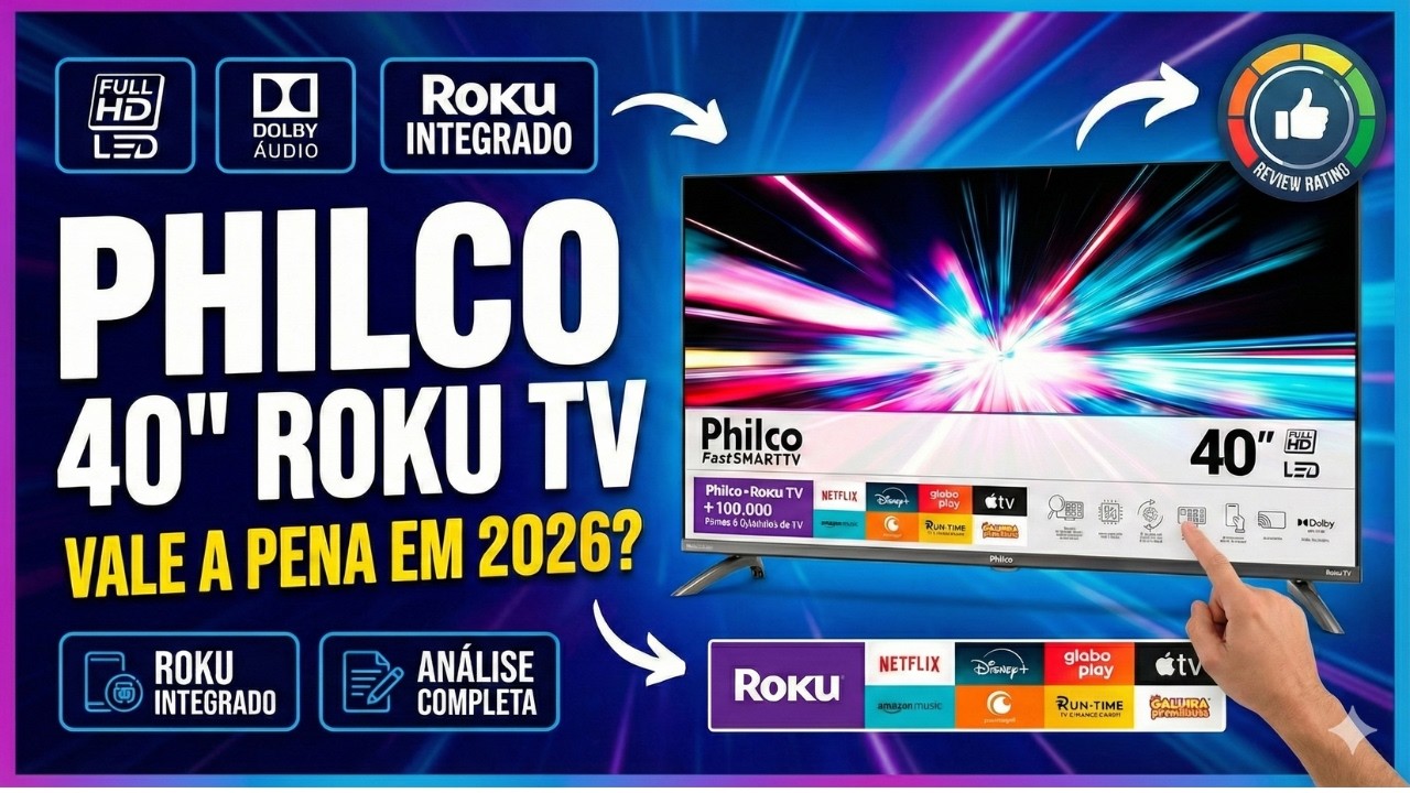 Smart TV Philco 40” Roku TV com Dolby Audio: Vale a Pena em 2026 ? Review Completo e Surpreendente!