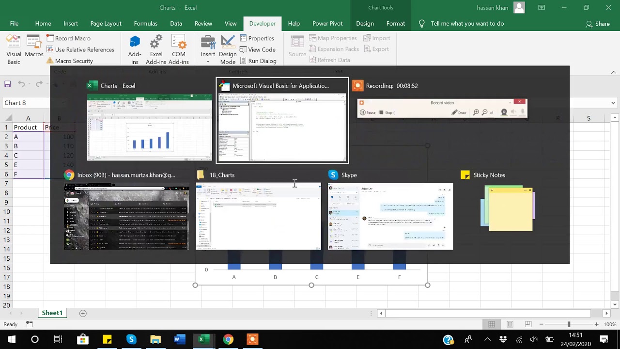 27. Charts using Excel VBA