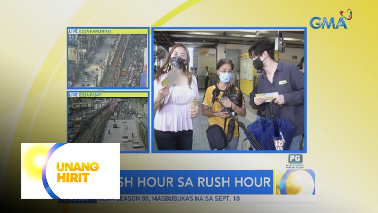 Cash hour sa rush hour ng Unang Hirit sa MRT North Avenue Station! | Unang Hirit