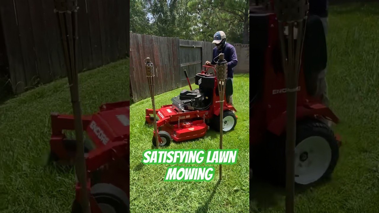 Commercial Encore Pro 32 zero turn in action