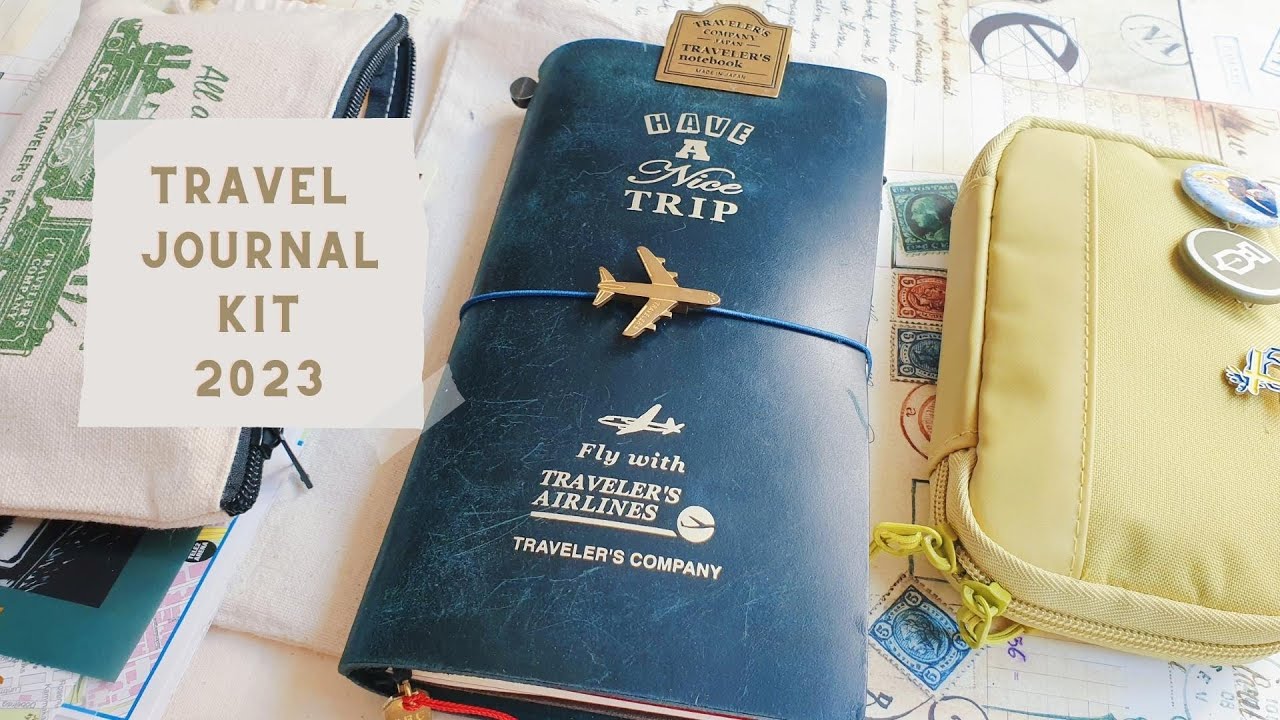 My 2023 travel journal kit) Travel journal supplies I bring while travelling