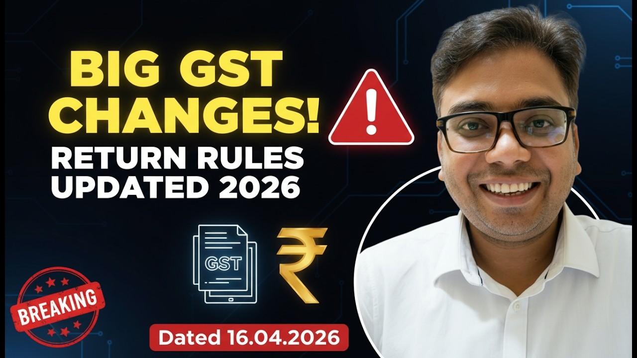 BREAKING NEWS | GSTR3B NEW ADVISORY FOR MARCH 2026 ON 16.04.2026