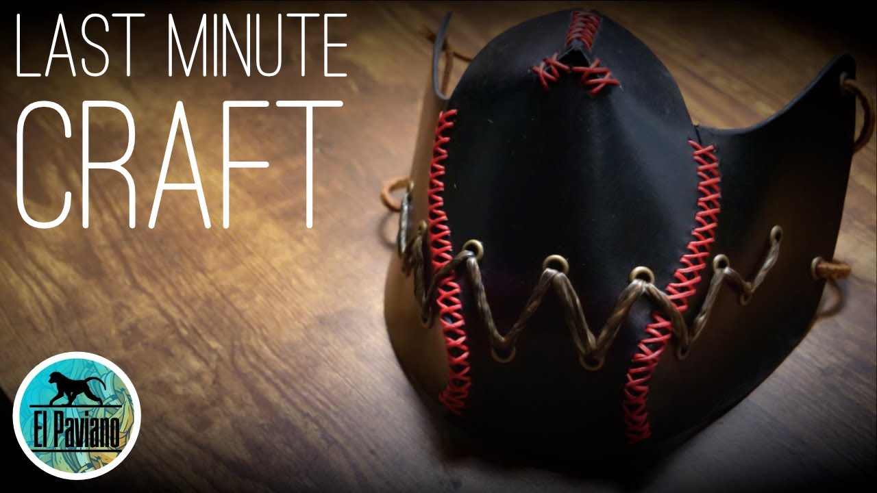 I craft a last minute Leather Mask for Halloween //El Paviano