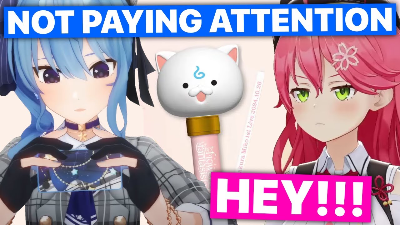 Miko Annoyed Suisei Focused On Phone And Not Her (Sakura Miko / Hololive) [Eng Subs]