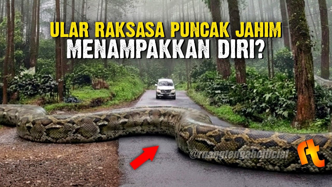 Ular Raksasa Penunggu Tanjakan Jahim Menampakkan Diri, Bikin Heboh Pengguna Jalan