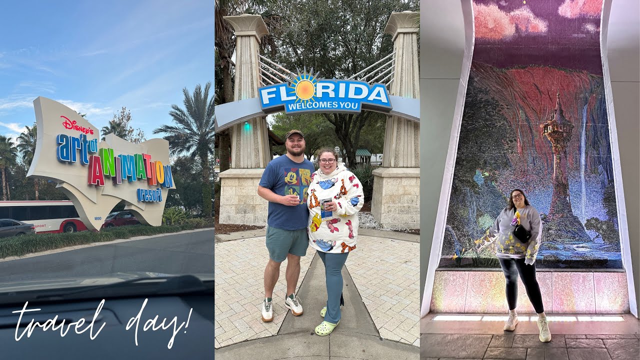 Walt Disney World Vlog 🚗 Day 1 | Travel Day, Art of Animation and Disney Springs