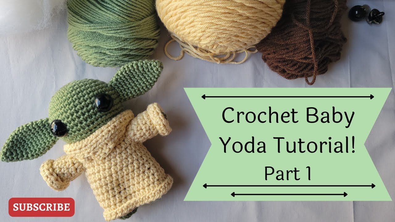 Let's Crochet The Cutest Doll Ever! (Crochet Baby Yoda Tutorial)